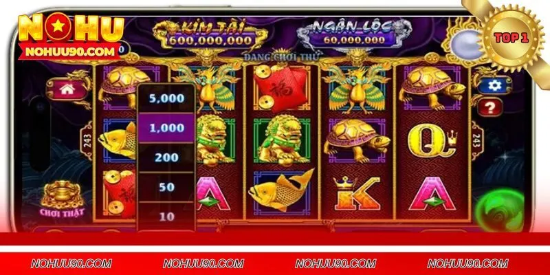 Màn chơi game tại thể loại slot nổ hũ nhà cái NOHU90 